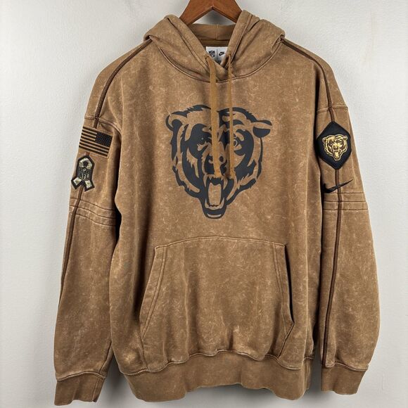 Nike Other - Nike Size XS Chicago Bears 2023 Salute to Service Hoodie Mens NFL Sideline Brown